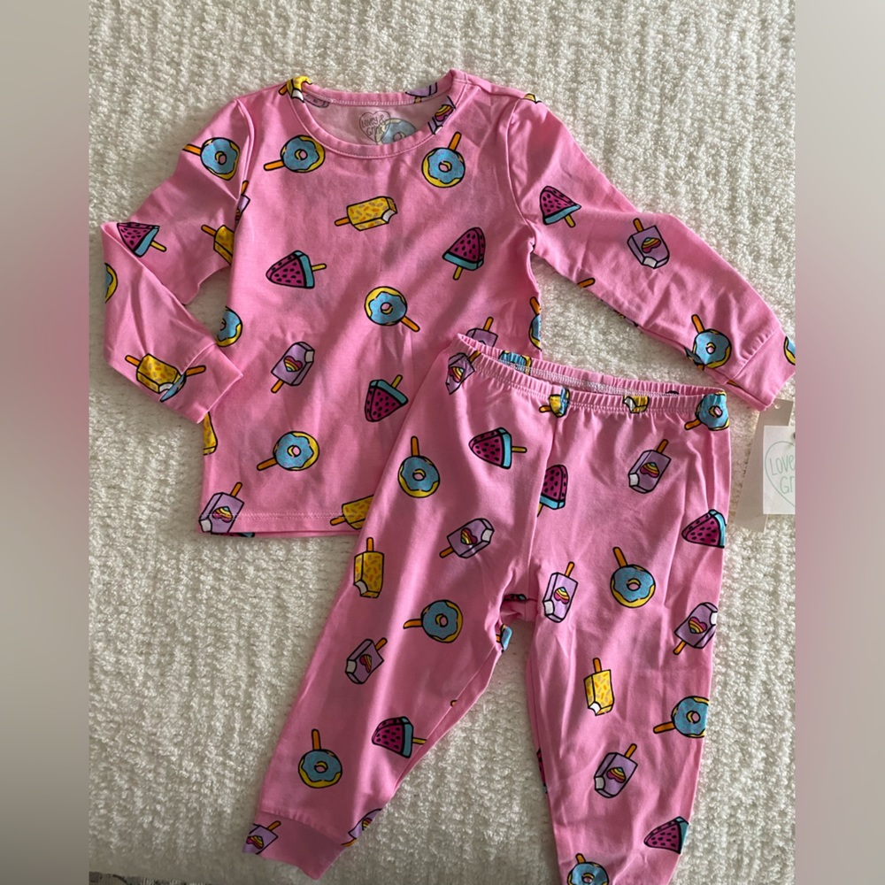 LOVEY & GRINK | 12 Months, Popsicle Print PJ Set